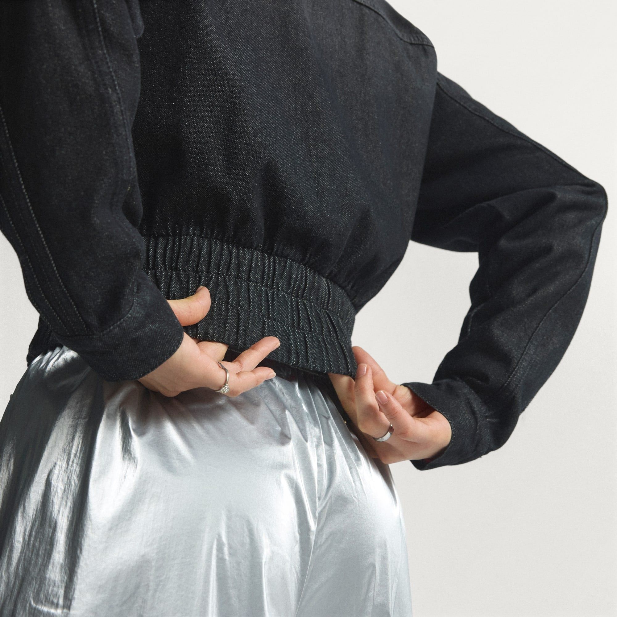  ÁO TRACKTOP NỮ DENIM 