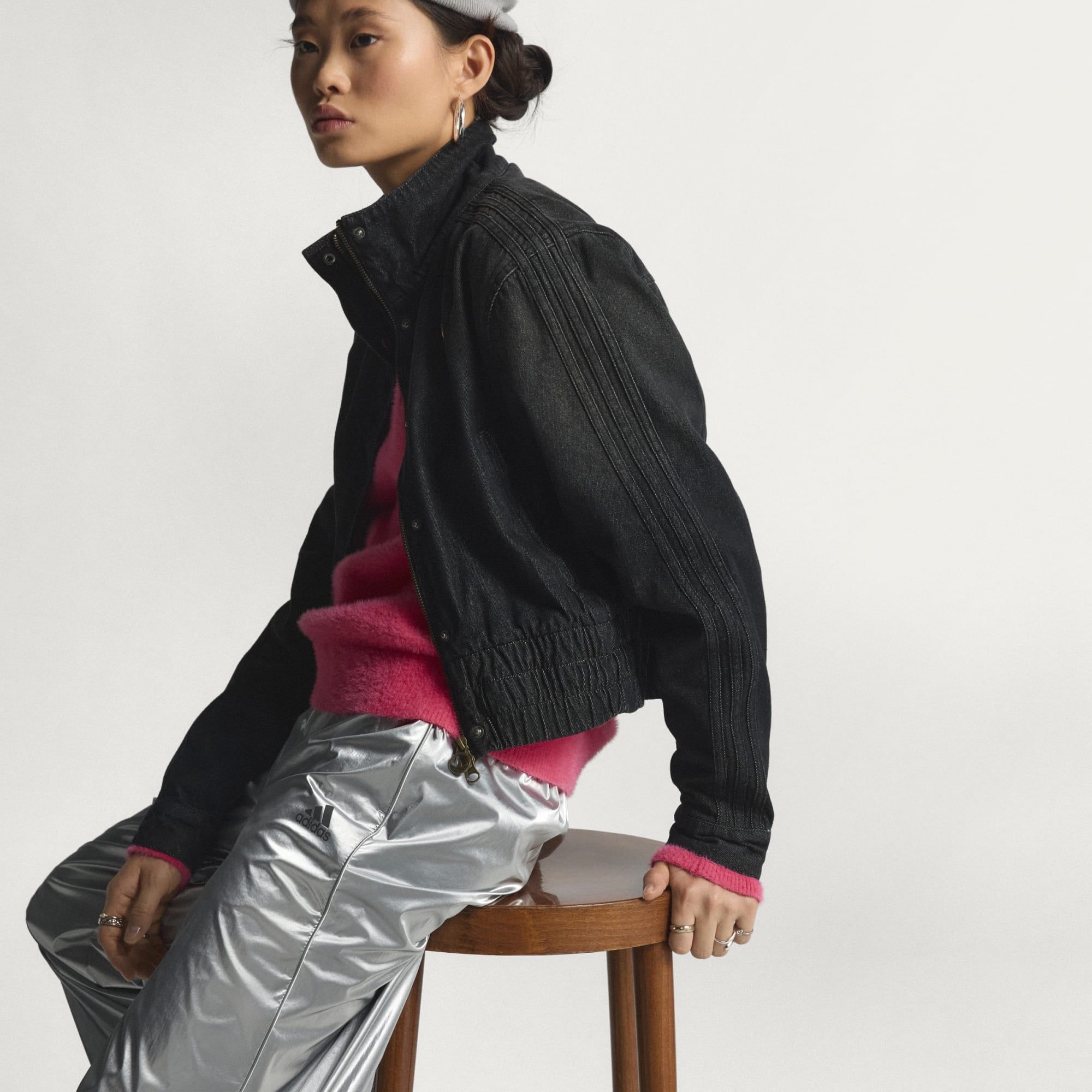  ÁO TRACKTOP NỮ DENIM 