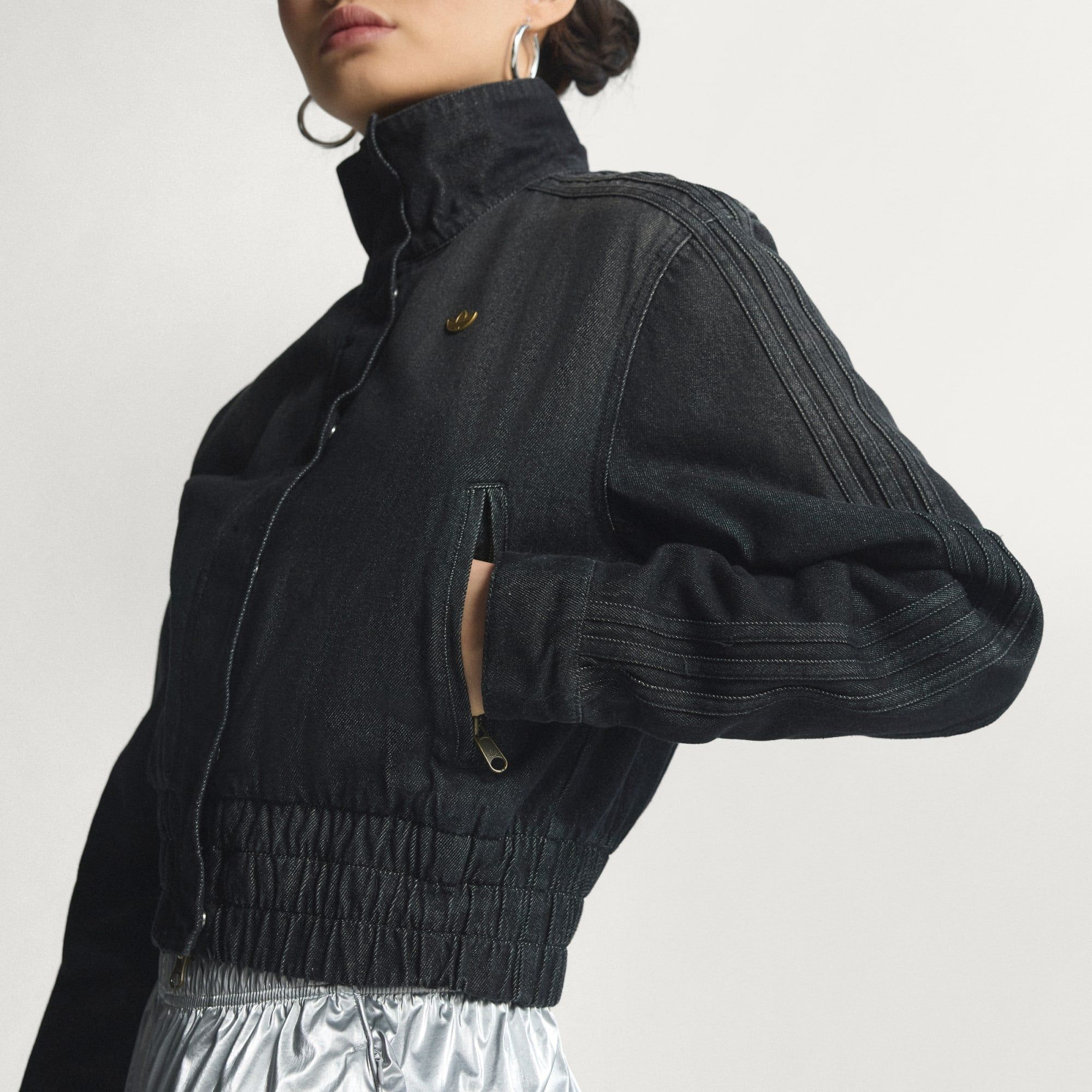  ÁO TRACKTOP NỮ DENIM 