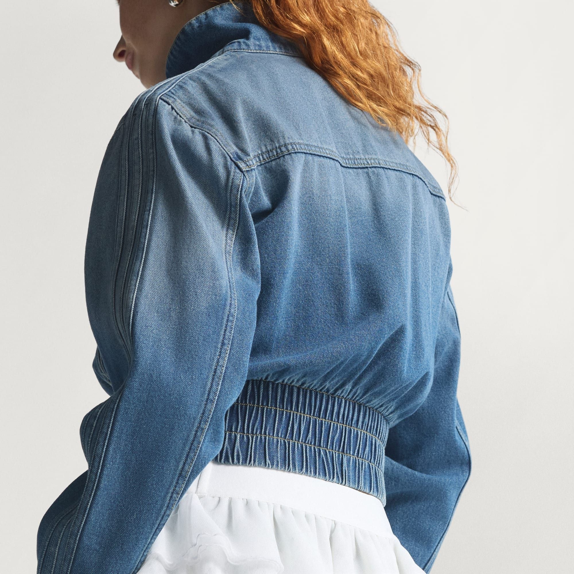  ÁO TRACKTOP NỮ DENIM 