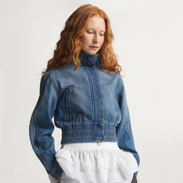  ÁO TRACKTOP NỮ DENIM 