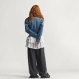  ÁO TRACKTOP NỮ DENIM 