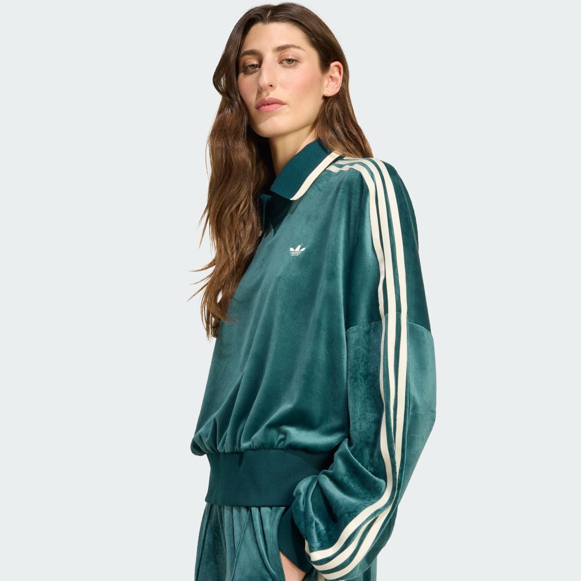  Áo Sweatshirt Nữ Nhung Dập Chìm adidas Originals X Liberty London 