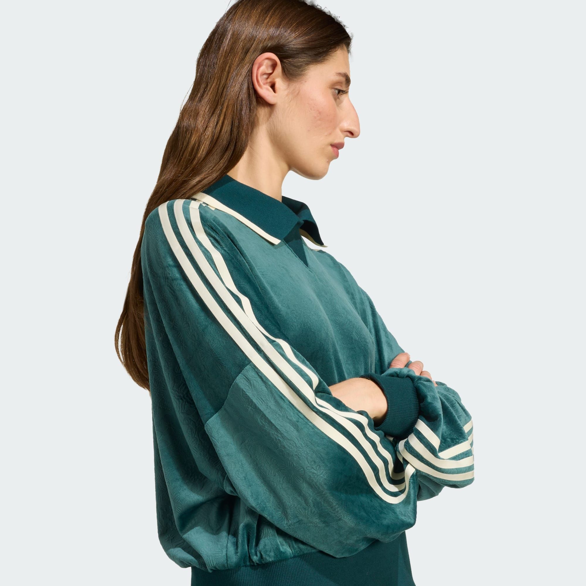  Áo Sweatshirt Nữ Nhung Dập Chìm adidas Originals X Liberty London 