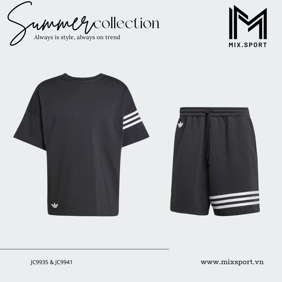  BỘ ĐỒ XUÂN HÈ NAM ADIDAS NEUCLASSICS JC9935 & JC9941 