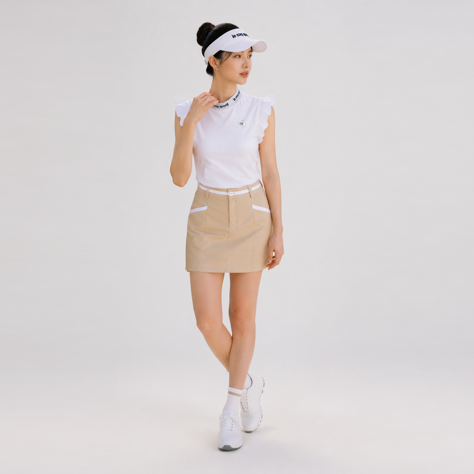  Áo T-shirt Nữ Le Coq Sportif - LG6STZ50LV-WH00 