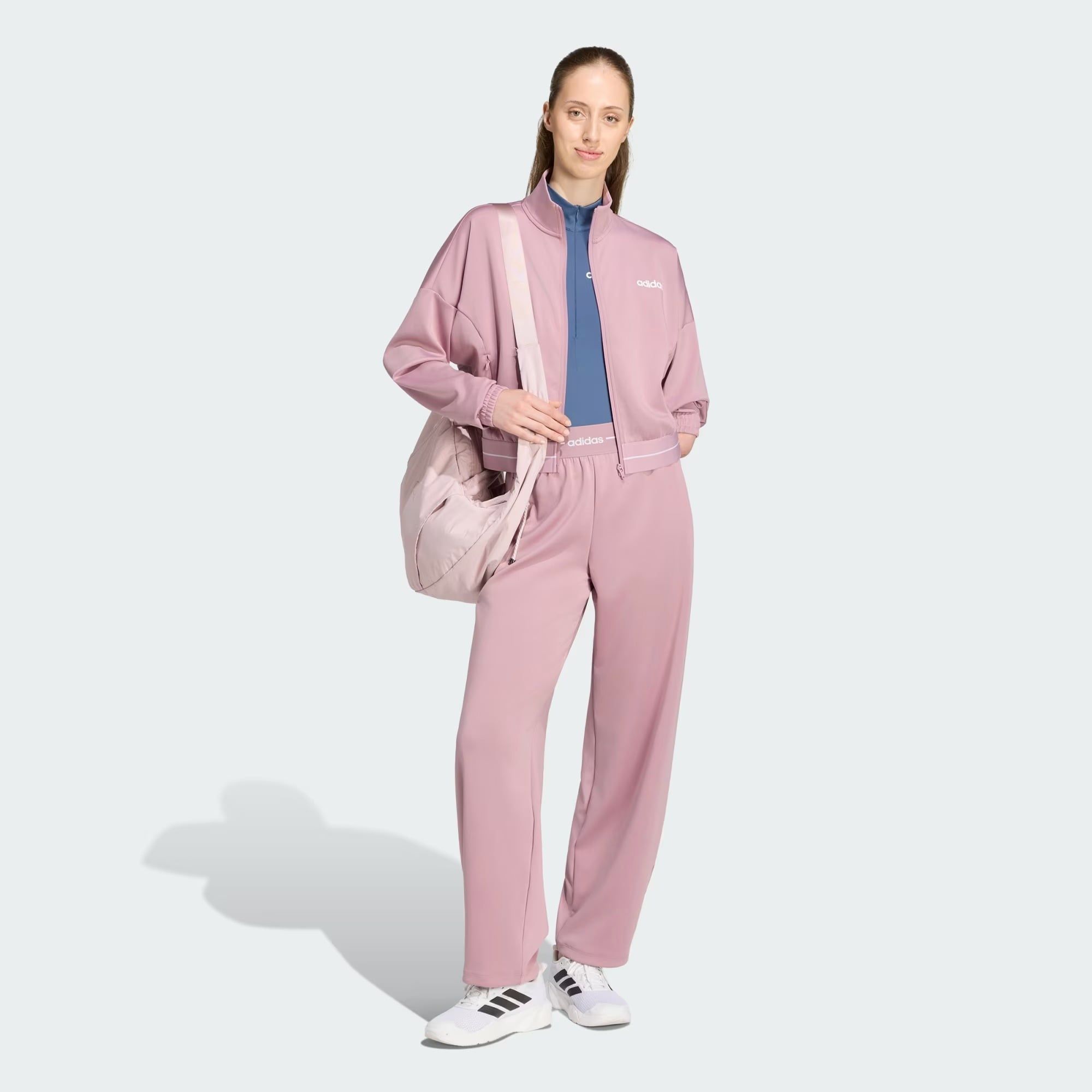  ÁO TRACK TOP NỮ ADIDAS HYPERGLAM CROPPED - KV1691 