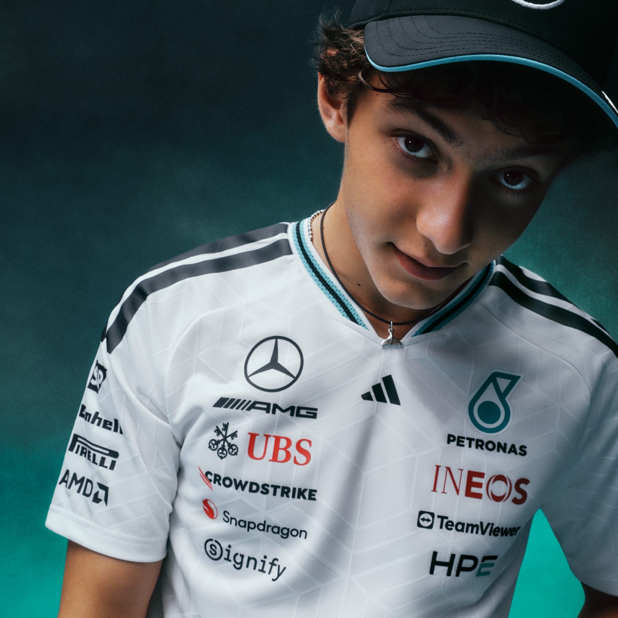  Áo Đấu Nam Adidas MERCEDES - AMG PETRONAS FORMULA 1 TEAM DRIVER PHIÊN BẢN AUTHENTIC - KE5324 