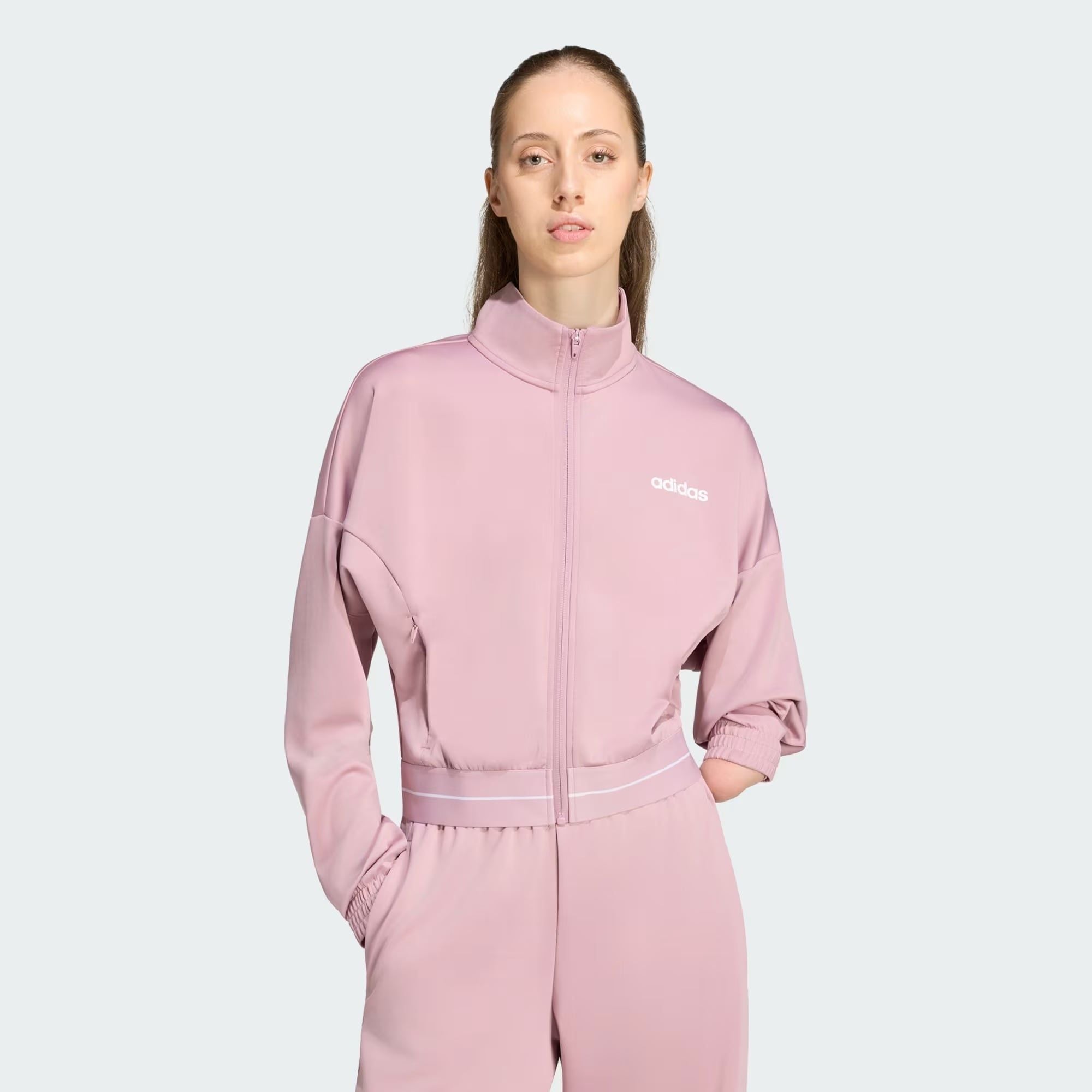  ÁO TRACK TOP NỮ ADIDAS HYPERGLAM CROPPED - KV1691 