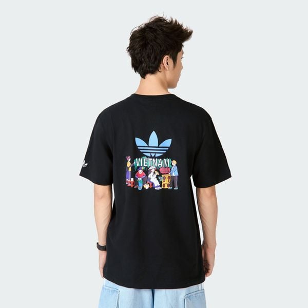 ÁO THUN NAM GFX BANH MI SG TEE - M BLACK 