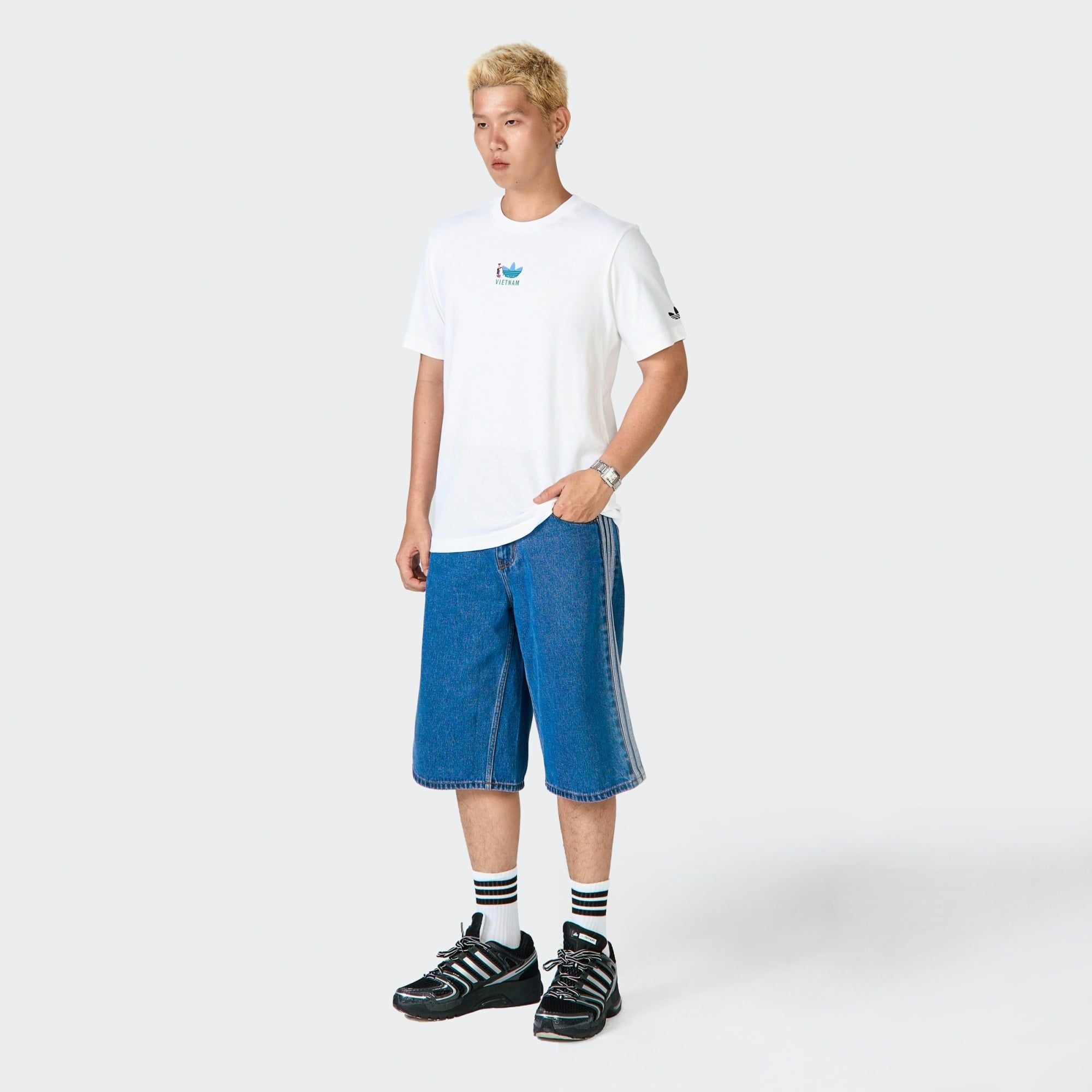  ÁO THUN NAM GFX BANH MI SG TEE - M WHITE 