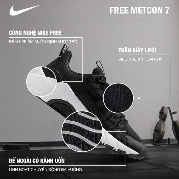  Giày tập luyện Nam Nike Free Metcon 7 - II7405-002 