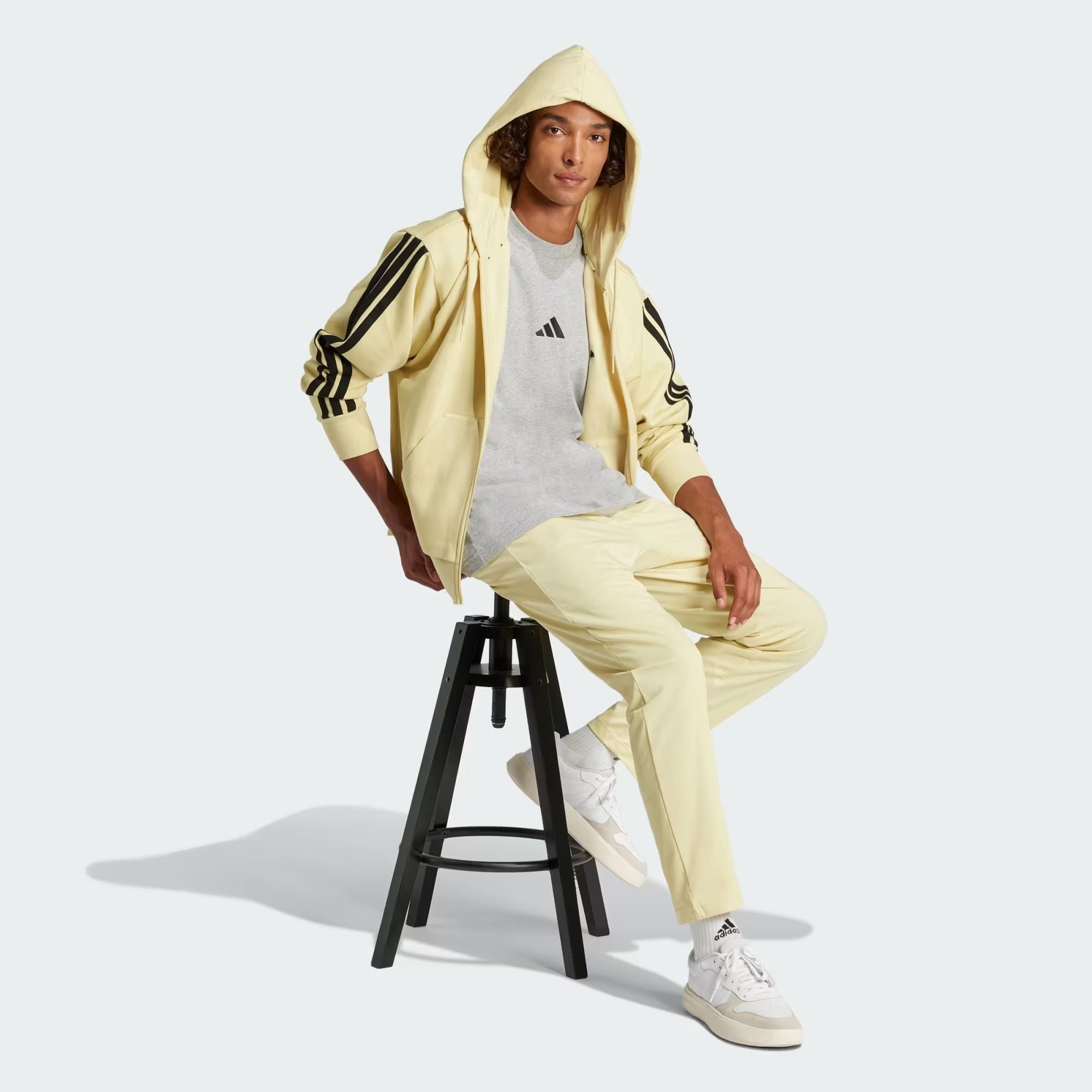  ÁO THUN NAM ADIDAS SINGLE JERSEY 3 SỌC ESSENTIALS - JW1953 