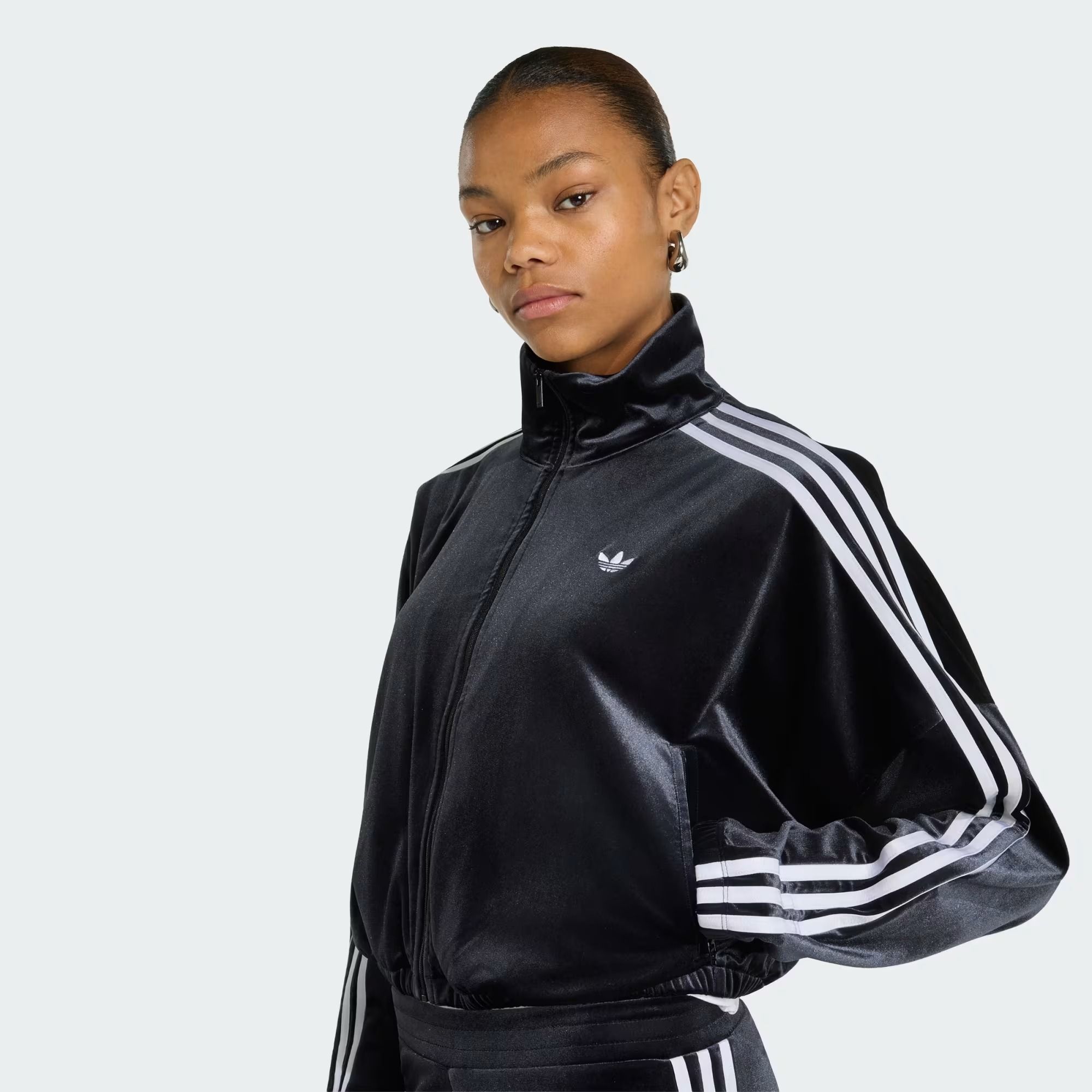  ÁO TRACK TOP NỮ ADIDAS CHI TIẾT NHÚN VÀ NƠ  - KR6511 