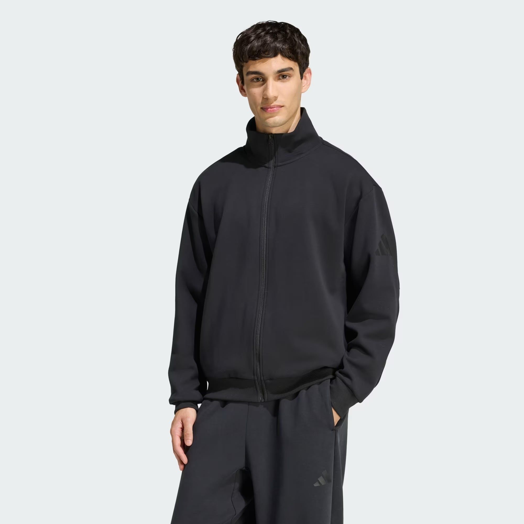  ÁO KHOÁC NỈ KHÔNG MŨ NAM ADIDAS M SL TT - KF0344 