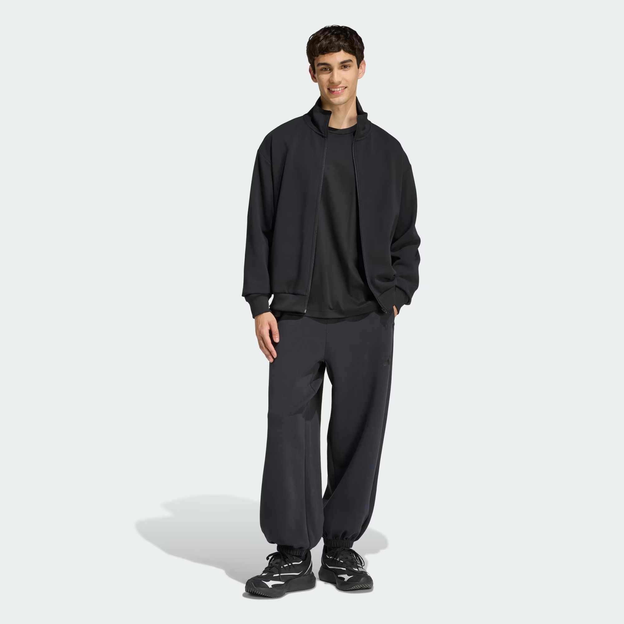  ÁO KHOÁC NỈ KHÔNG MŨ NAM ADIDAS M SL TT - KF0344 