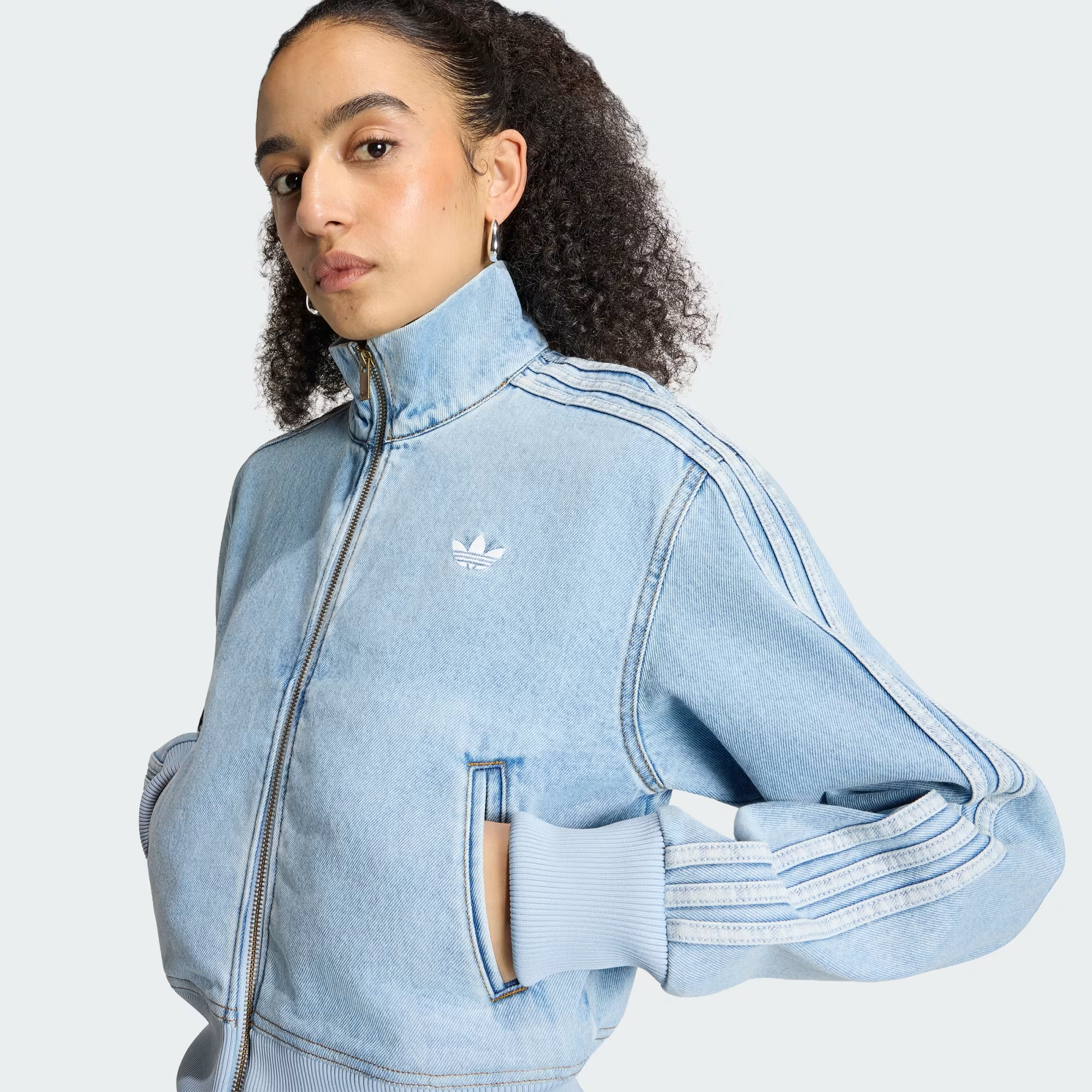  ÁO TRACKTOP NỮ ADIDAS DENIM FIREBIRD - KQ6492 