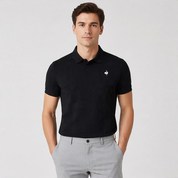  Áo Polo Nam Le Coq Sportif QR123ETS34-BLK 