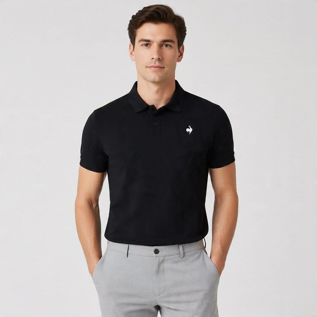  Áo Polo Nam Le Coq Sportif QR123ETS34-BLK 
