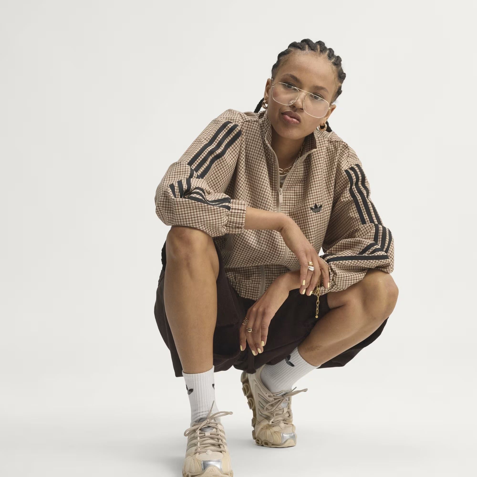  ÁO TRACK TOP NỮ ADIDAS CHECKS - LE8307 