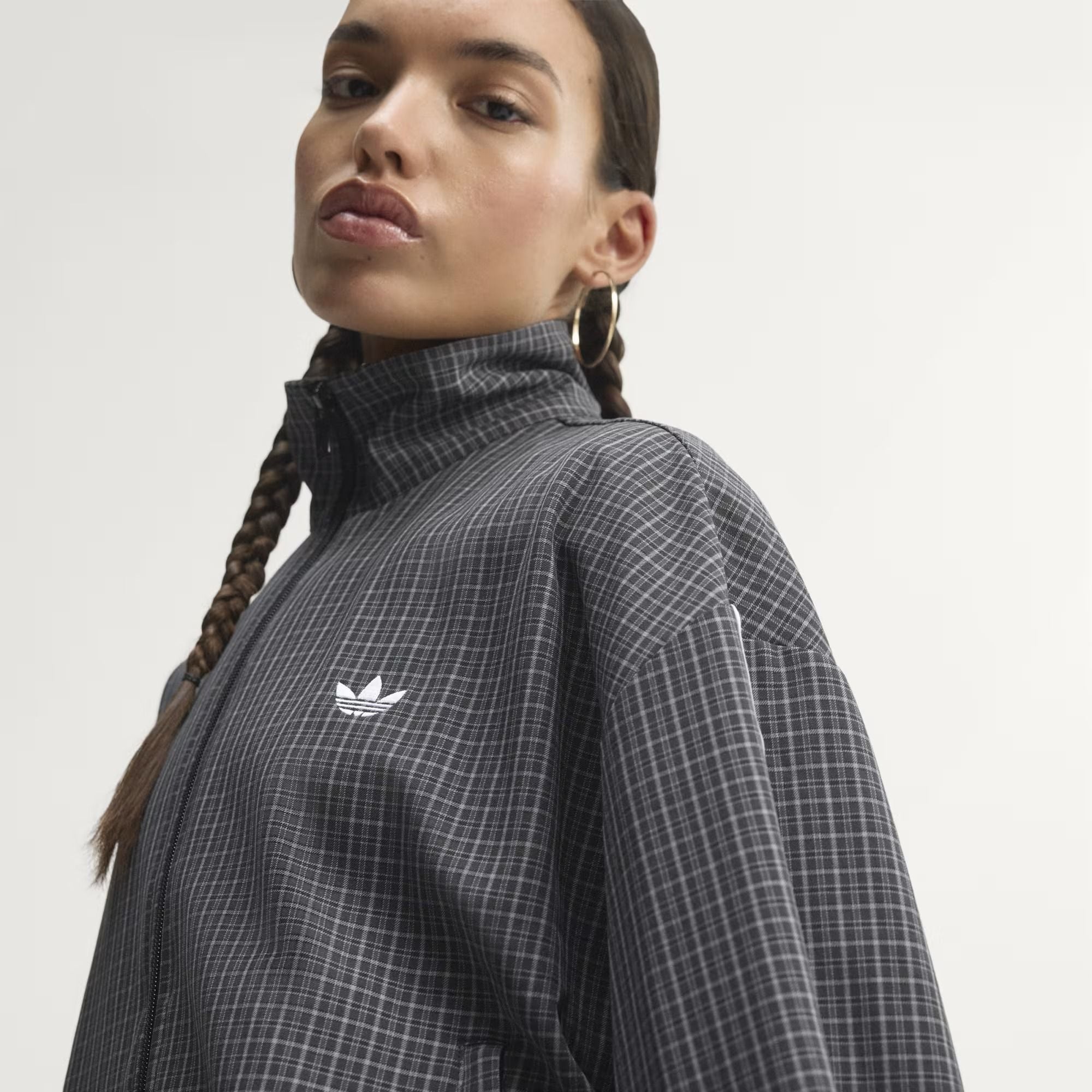  ÁO TRACK TOP NỮ ADIDAS CHECKS - LD5339 