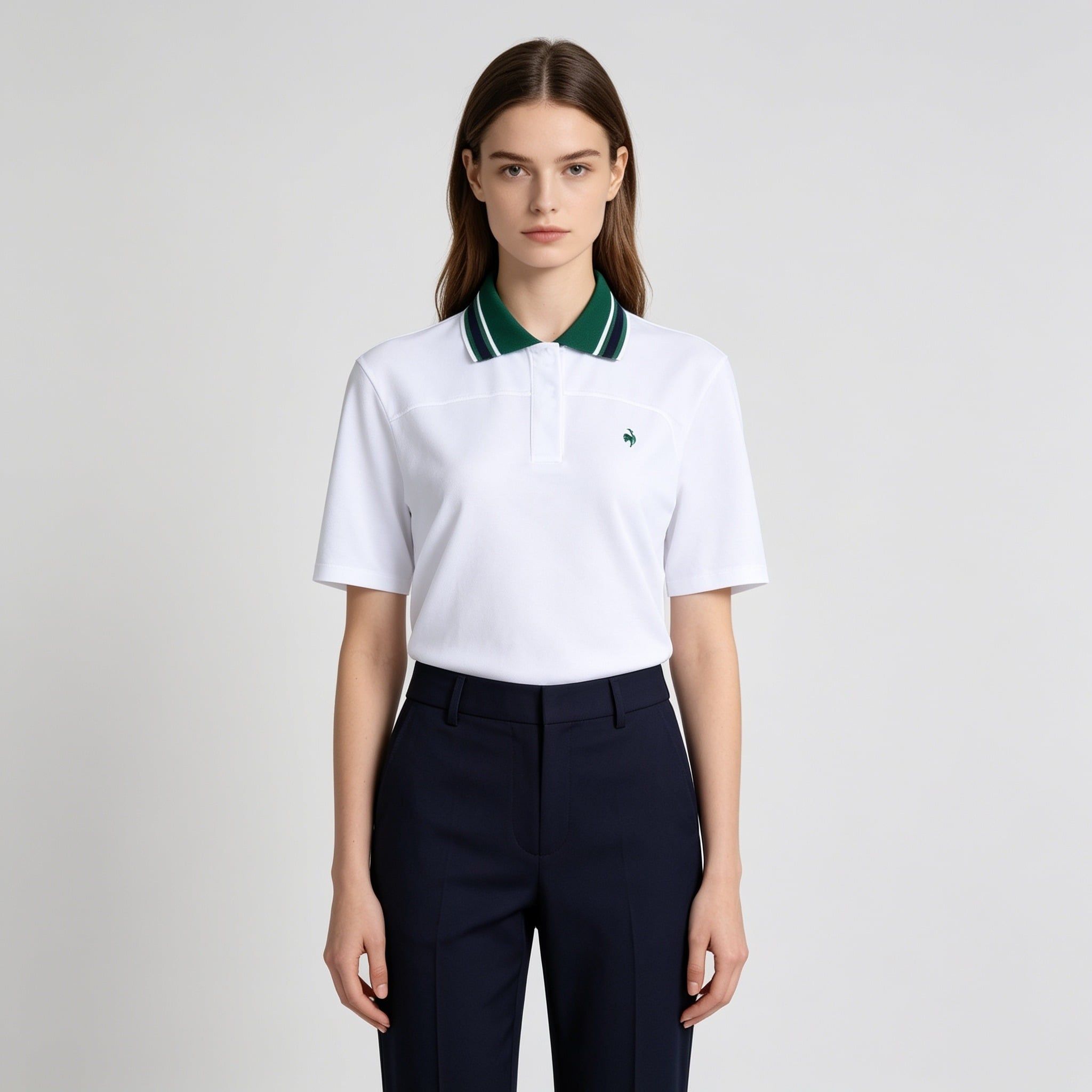  Áo polo Nữ Le Coq Sportif - GR222LTS41-WHTE 