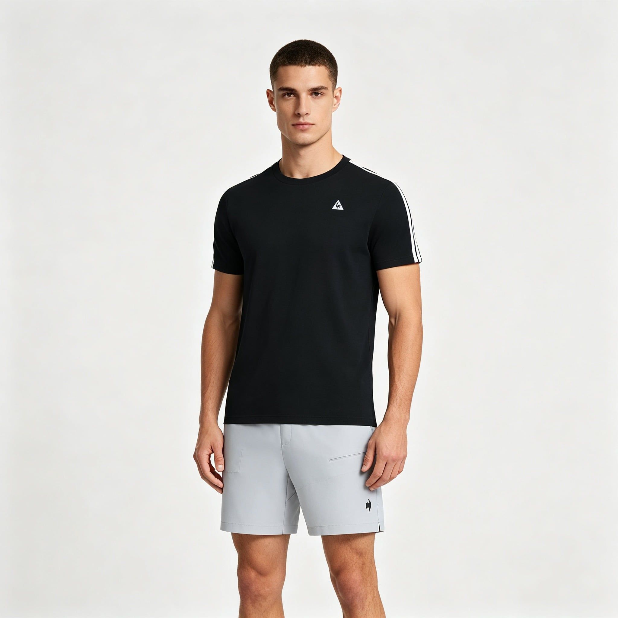  Áo T-shirt Nam Le Coq Sportif - QR123LRS31-BLK0 
