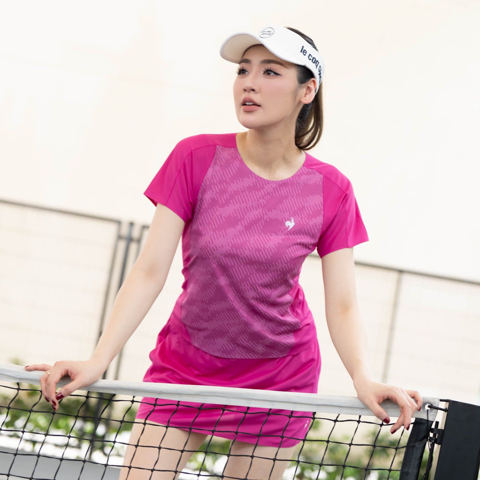  Áo T-shirt Nữ Le Coq Sportif - LN6SHT01LV-PK00 