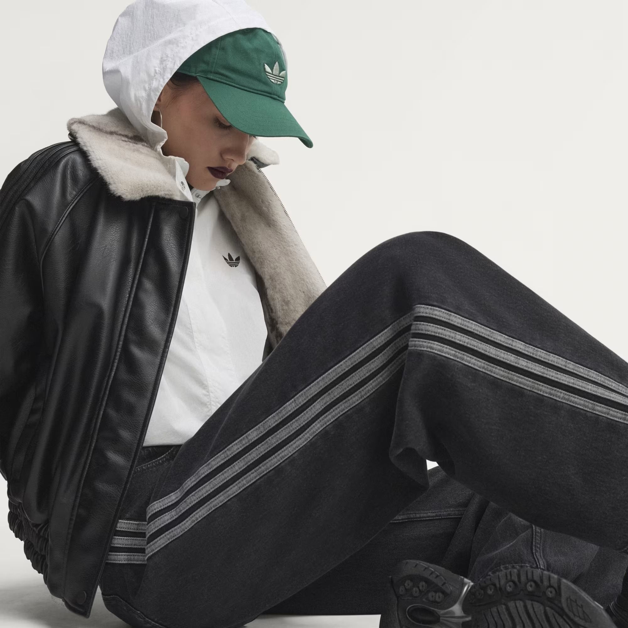  QUẦN DÀI NỮ ADIDAS DENIM  ỐNG RỘNG CẠP CAO - KQ6469 