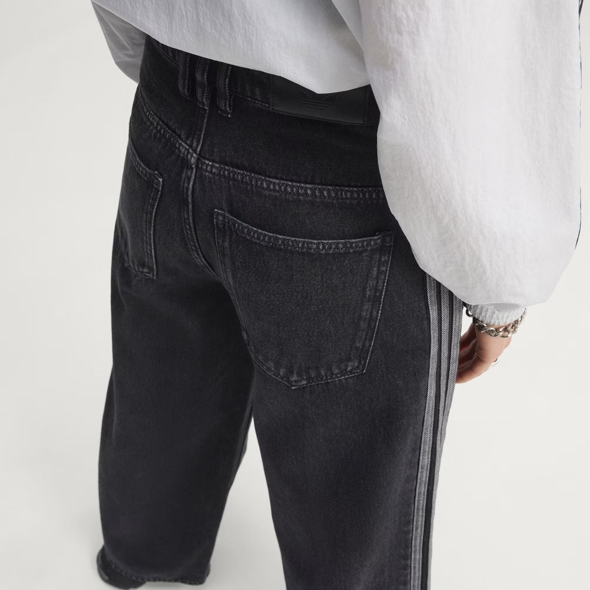  QUẦN DÀI NỮ ADIDAS DENIM  ỐNG RỘNG CẠP CAO - KQ6469 
