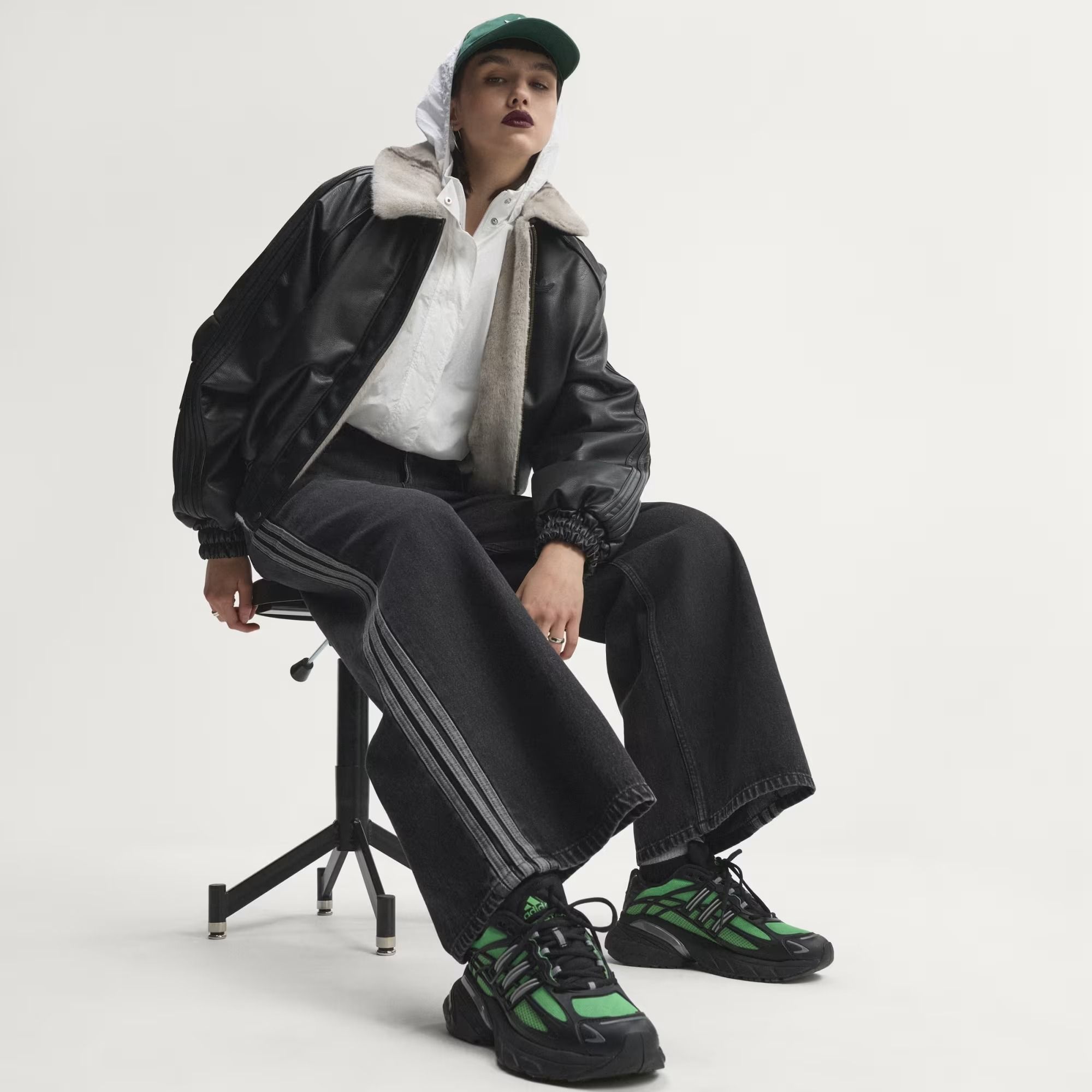  QUẦN DÀI NỮ ADIDAS DENIM  ỐNG RỘNG CẠP CAO - KQ6469 