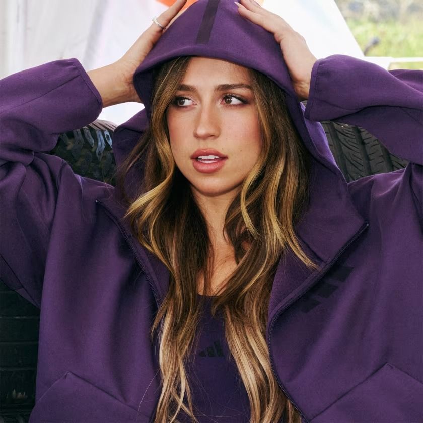  Áo hoodie Nữ adidas Z.N.E. khoá kéo 