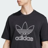 Áo Thun Nam Viền Logo Ba Lá Adicolor