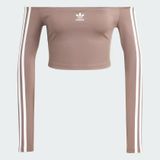  Áo Thun Dài Tay Nữ Trễ Vai Adicolor 