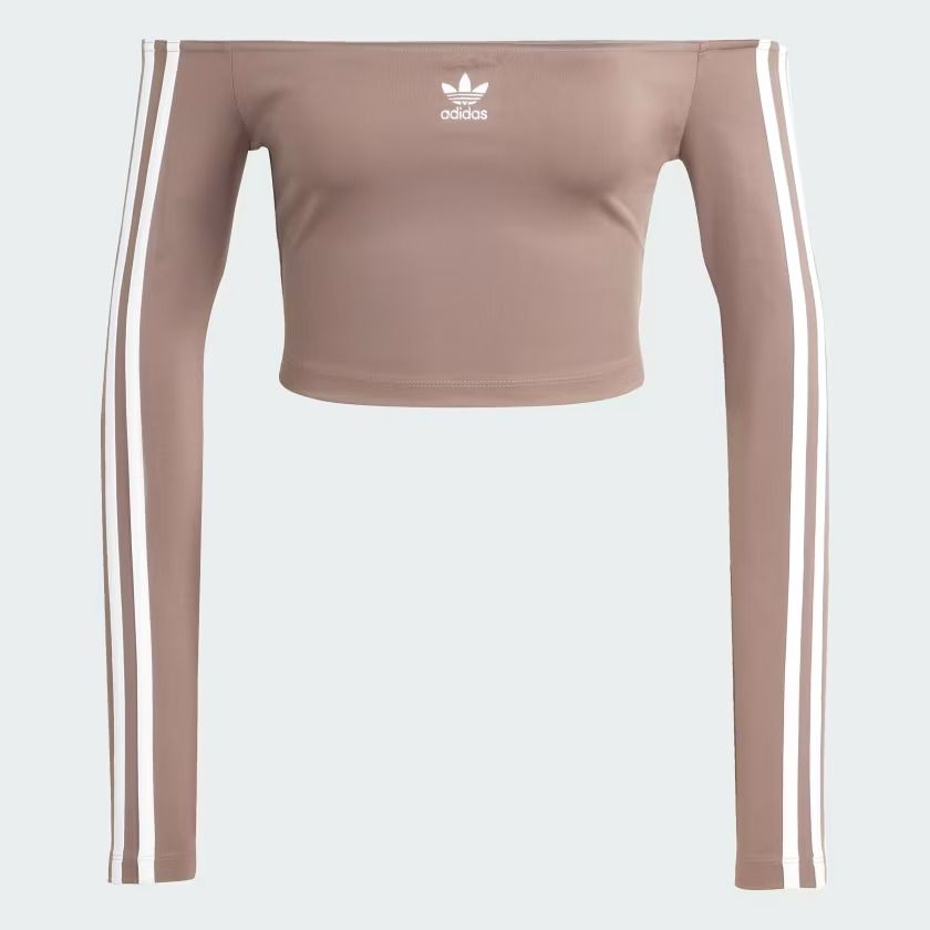  Áo Thun Dài Tay Nữ Trễ Vai Adicolor 