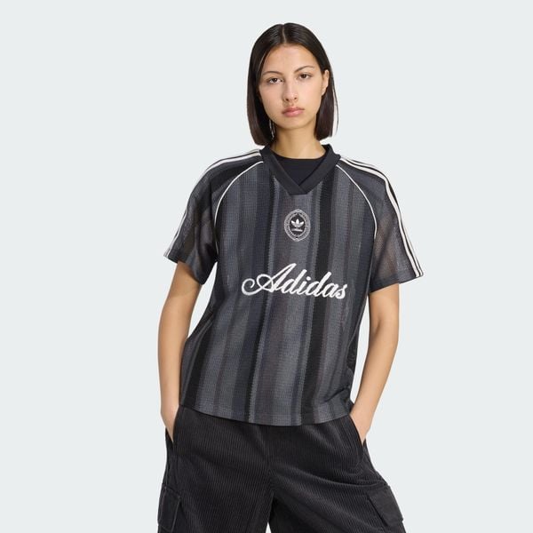  ÁO ĐẤU NỮ DỆT KIM OVERSIZE ADIDAS ORIGINALS SUMMER GLOW 