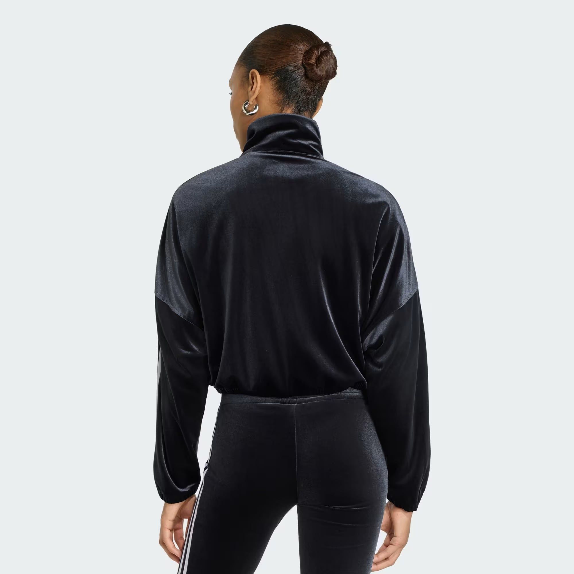  ÁO TRACK TOP NỮ ADIDAS CHI TIẾT NHÚN VÀ NƠ  - KR6511 