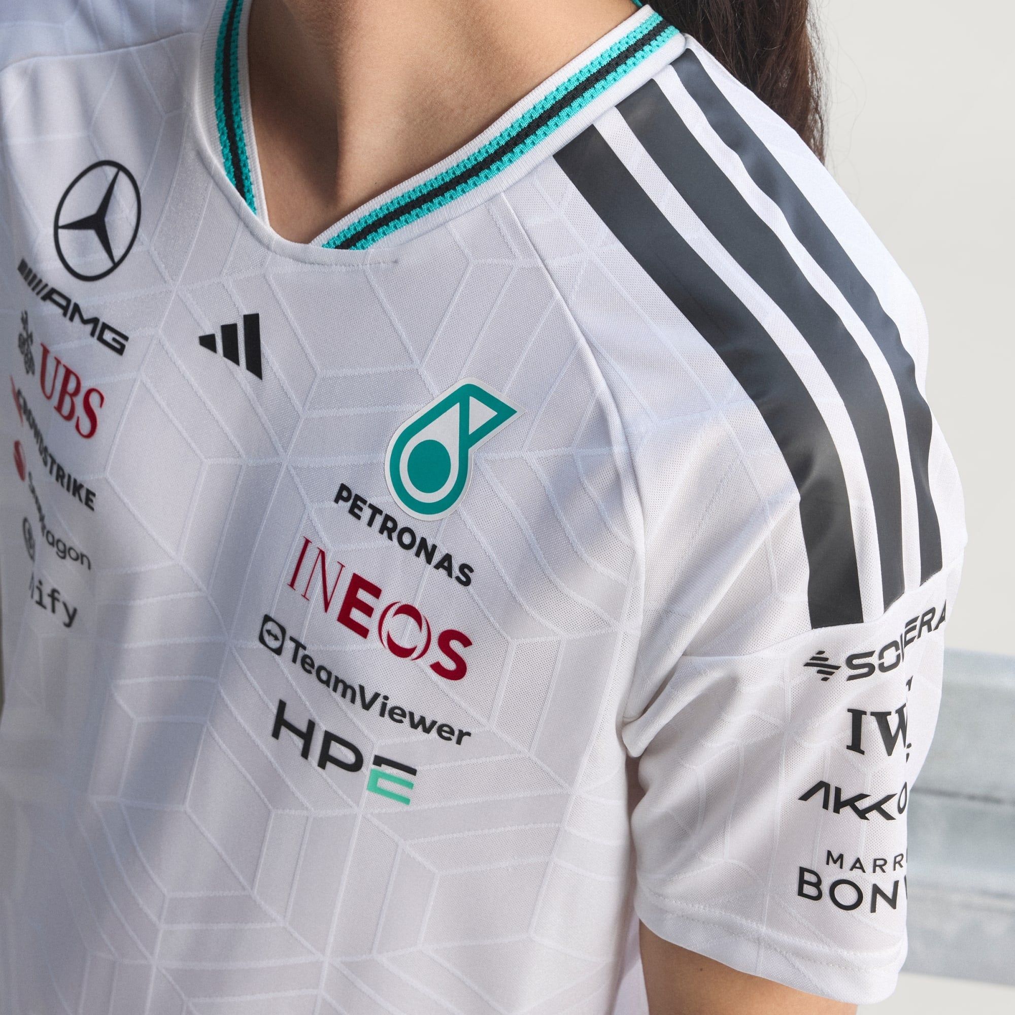  Áo Đấu Nam Adidas MERCEDES - AMG PETRONAS FORMULA 1 TEAM DRIVER PHIÊN BẢN AUTHENTIC - KE5324 