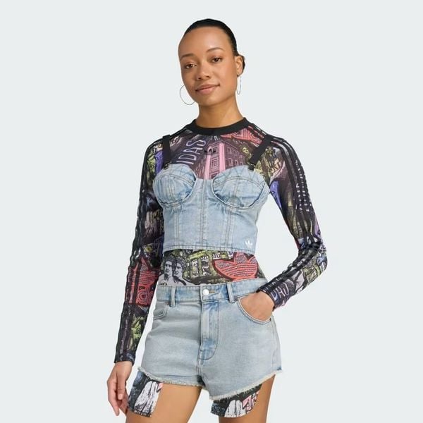  Áo Nữ Nâng Ngực Denim adidas x Jeremy Scott 