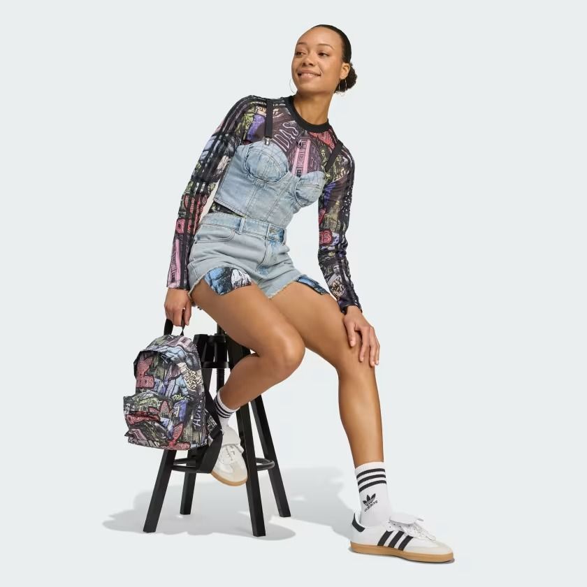 Áo Nữ Nâng Ngực Denim adidas x Jeremy Scott