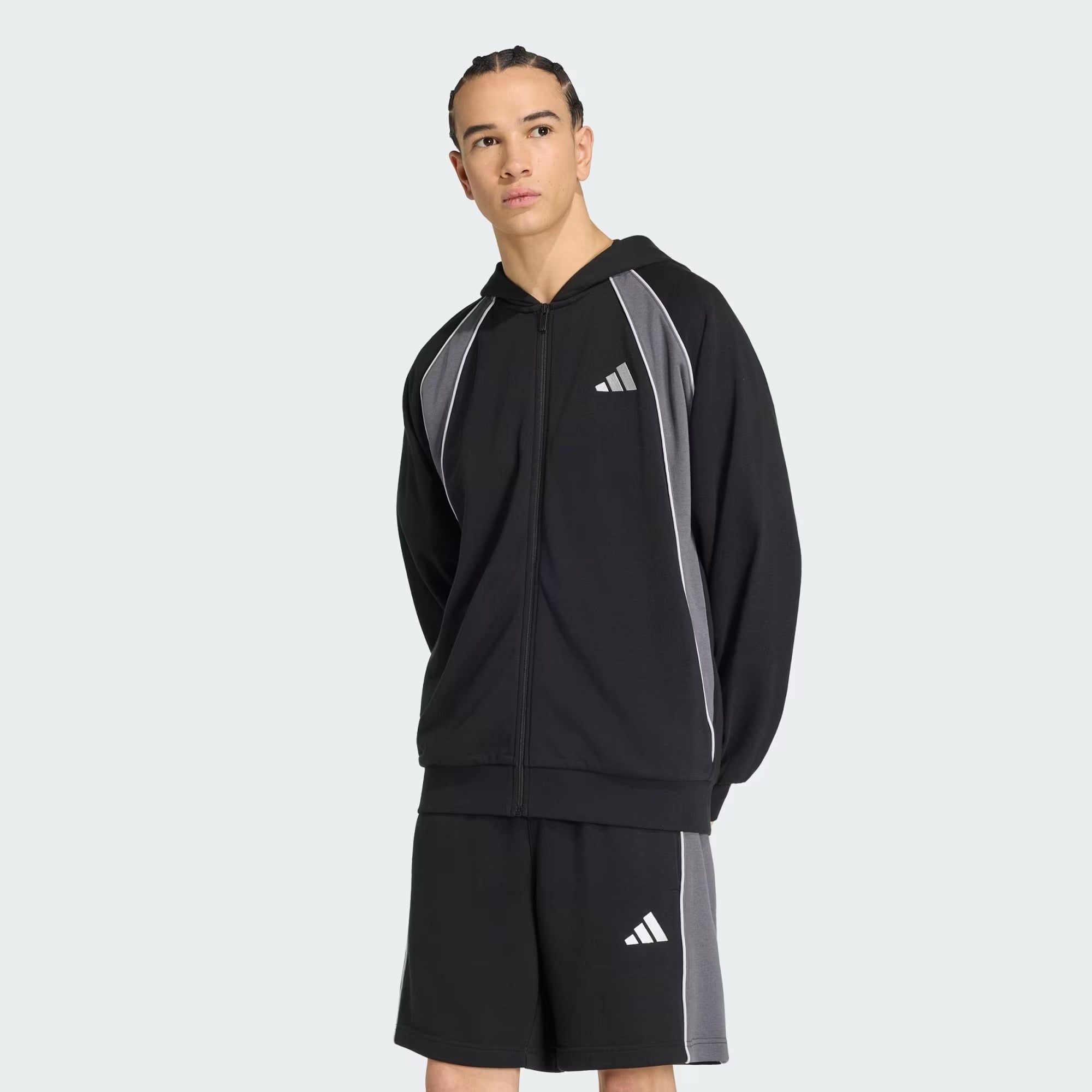  ÁO TRACK TOP NAM ADIDAS MFrench FRENCH TERRY COLOUR ESSENTIALS COLOR-BLOCK - KF4224 