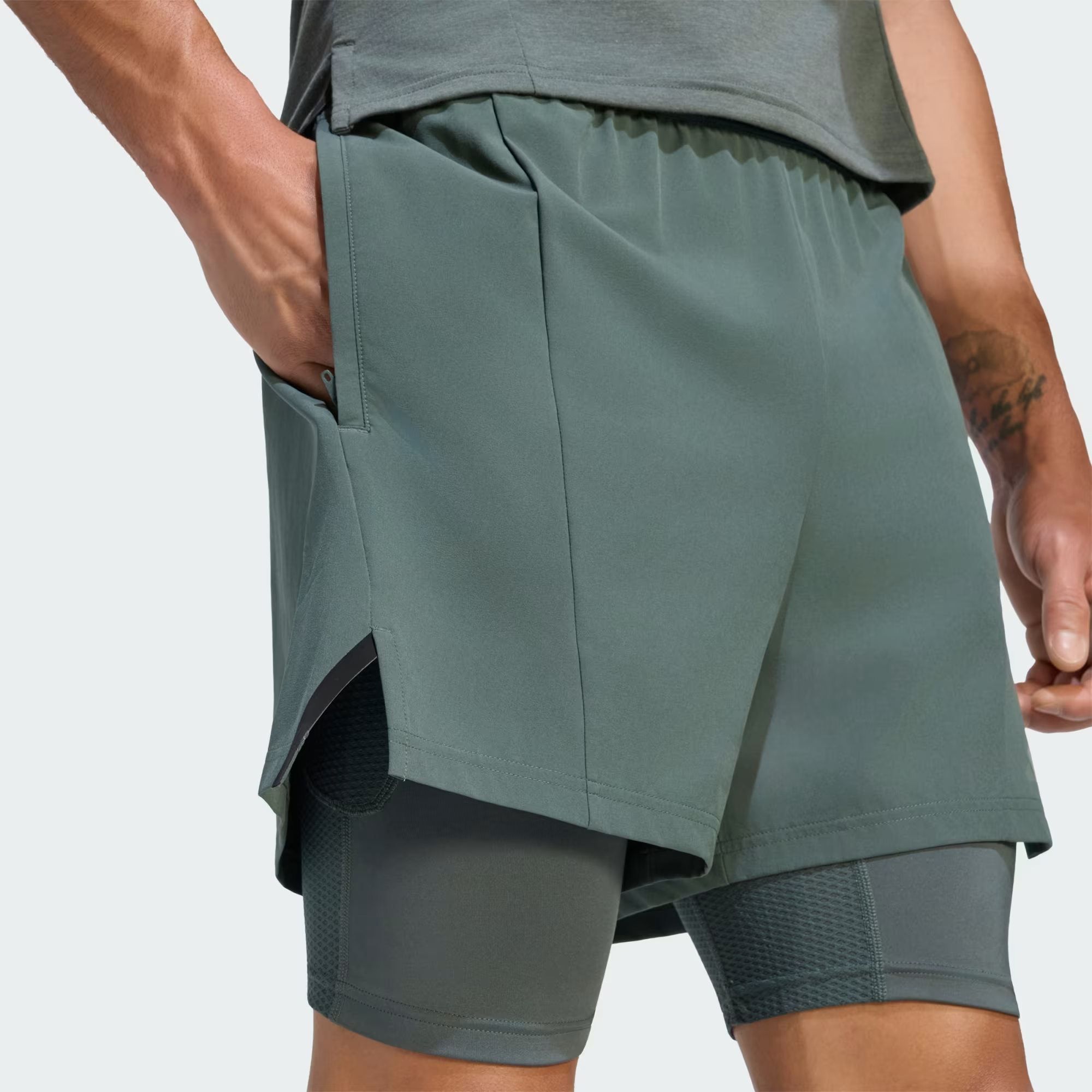  QUẦN SHORT NAM ADIDAS D4T 2IN1 - KT0650 