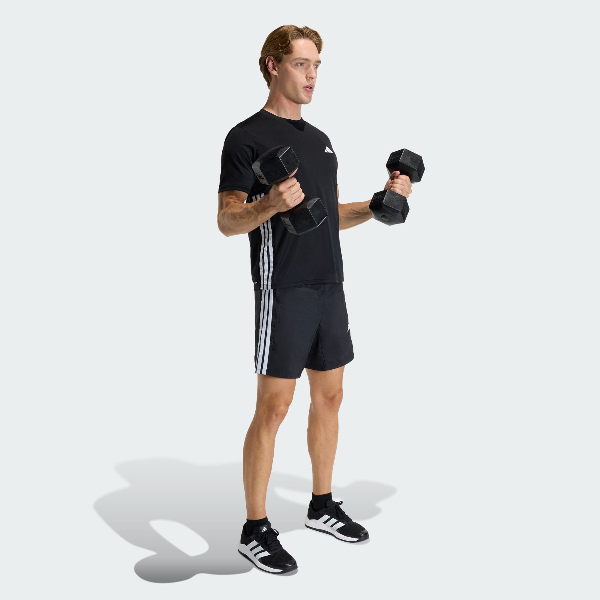  QUẦN SHORT NAM DỆT CƠ BẢN 3 GẠCH WORKOUT ESSENTIALS 