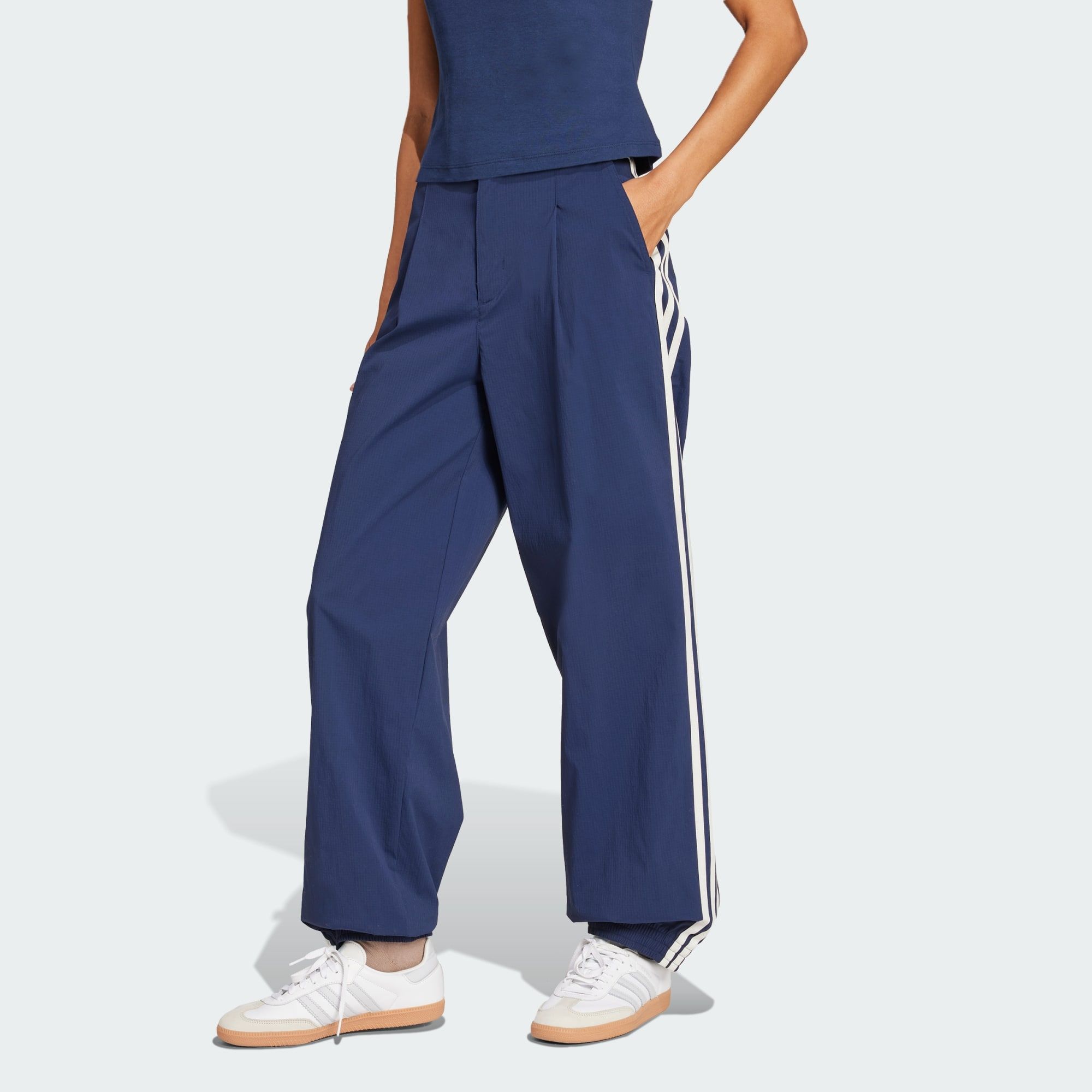  Quần dài Nữ vải dệt adidas 3 Sọc 