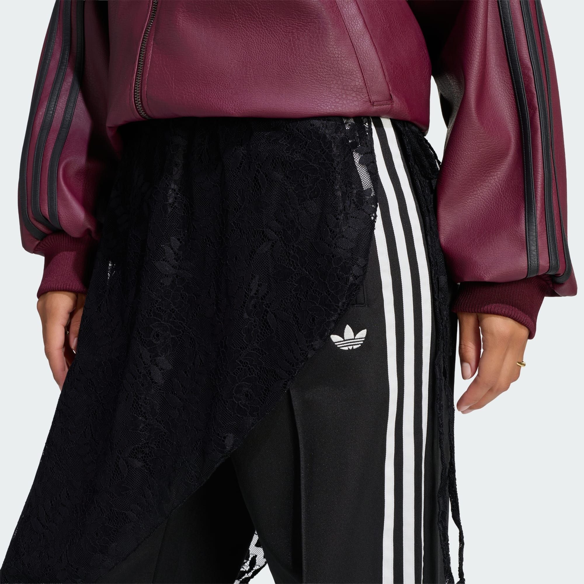  QUẦN TRACK PANT NỮ ADIDAS KẾT HỢP CHÂN VÁY REN FIREBIRD - LG4271 