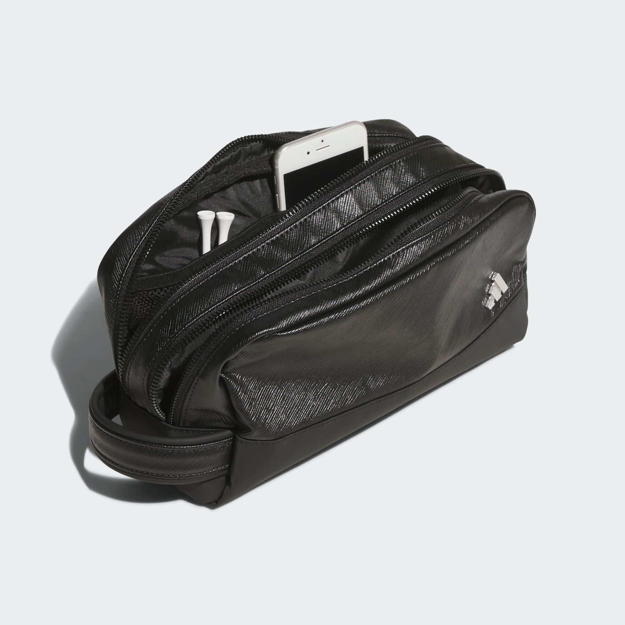  TÚI POUCH DA PU UNISEX KHÓA KÉO KÉP 