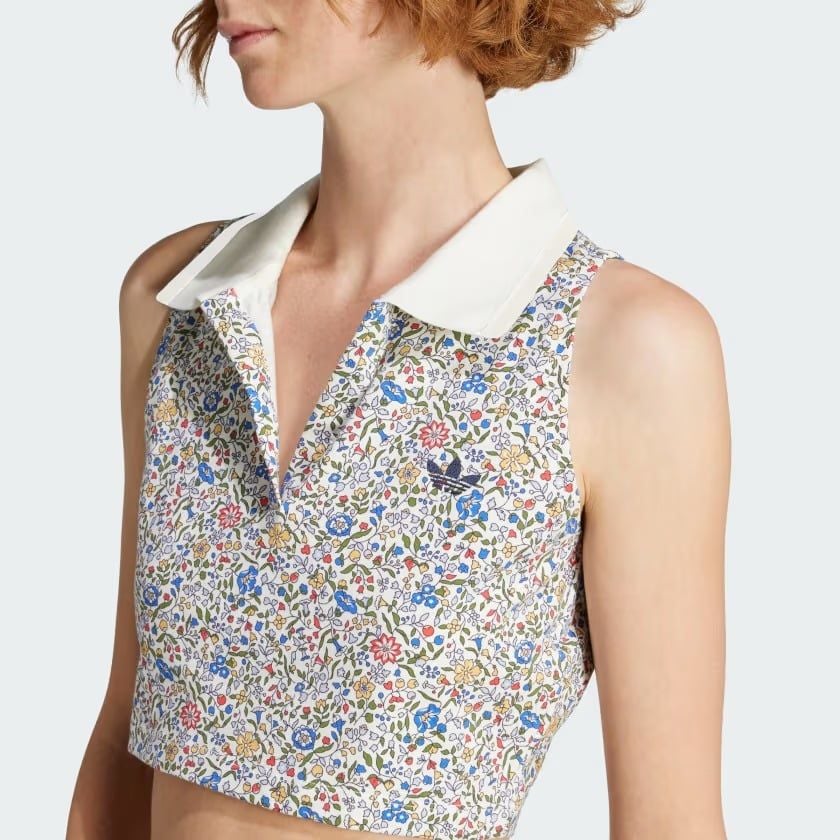 Áo Polo Nữ Lửng Không Tay adidas Originals x Liberty London