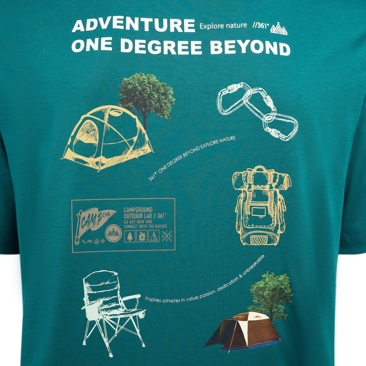  Áo T-shirt 361º Nam W552533109-3C 