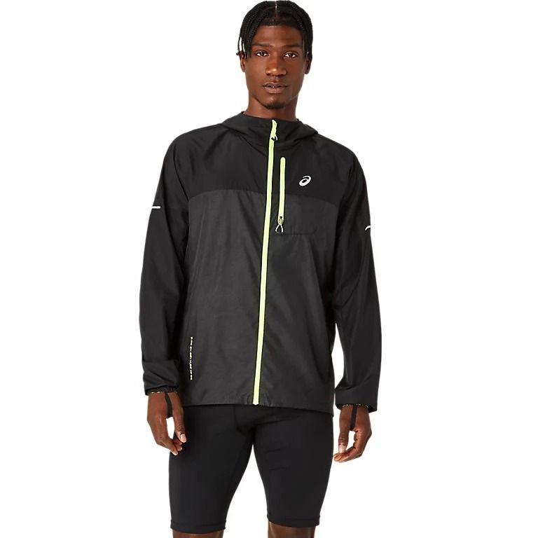  Áo khoác gió chạy bộ ASICS Nam Fujitrail Packable Windbreaker 2011C991.001 