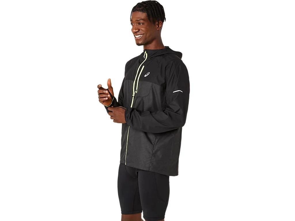  Áo khoác gió chạy bộ ASICS Nam Fujitrail Packable Windbreaker 2011C991.001 